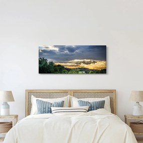 Obraz krajiny s lúčmi (120x50 cm)