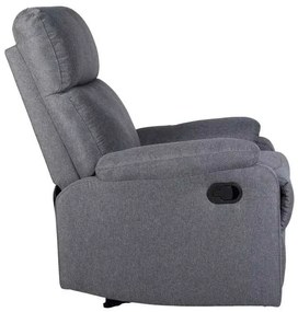 LuxuryForm DESIGN Televízne kreslo CARLOS s polohovaním - šedé