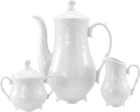 XXXLutz KÁVOVÝ SERVIS Rokoko weiss 3-dielne Creatable - Online Only bytové doplnky - 007768068803