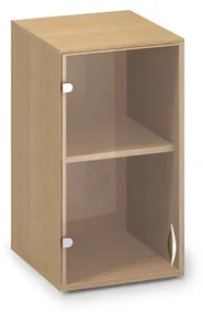 Nadstavbová sklenená skriňa ProOffice 40 x 45,8 x 71,7 cm, pravá, buk