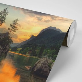 Fototapeta horská krajina pri jazere