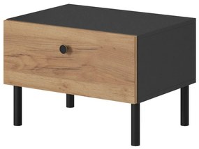 Set 2 ks. nočných stolíkov Dalde D (dub craft zlatý + antracit). Akcia -20%. Vlastná spoľahlivá doprava až k Vám domov. 1071344