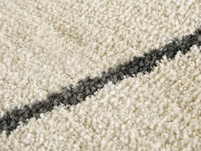 ELLE Decoration, AKCIA: 80x150 cm Kusový koberec Glow 103665 Cream/Grey z kolekcie Elle, biela, obývacia izba