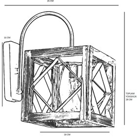 Nástenné svietidlo ZIKZAK 1xE27/60W/230V