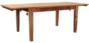 Rozkladací stôl Mira 140/220x90 indický masív palisander Orech