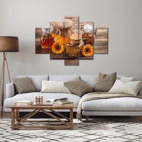 Obraz - Zátišie s medovými pohármi (150x105 cm)