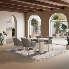 Jedálenský stôl v dekore kameňa 100x201 cm Daila – MOME