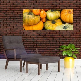 Obraz - Jesenná tekvica (120x50 cm)