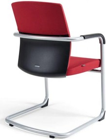 OFFICE PRO bestuhl -  OFFICE PRO bestuhl Konferenčná rokovacia stolička JCON BLACK červená