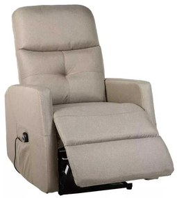 LuxuryForm DESIGN Elektricky polohovateľné televízne kreslo SEMIR - béžové