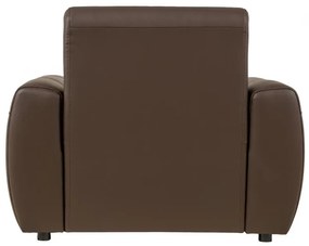 Kožené kreslo FELIS, hnedá