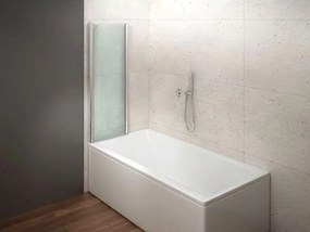 Aqualine Aqualine, WILA vaňová zástena 900x1400 mm, skladacie, chrom, číre sklo, AQ5742