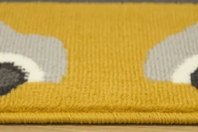 Detský koberec LUNA KIDS 531825/89955 - Autá, horčicový
