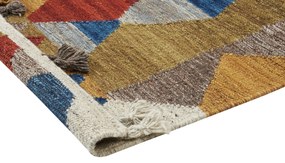 Vlnený kelímový koberec 80 x 150 cm viacfarebný ARZAKAN Beliani