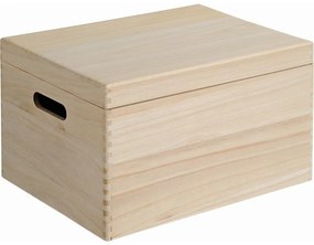 Kesper 69601 Úložný box s výklopným víkem borovice39 x 29 x 23 cm, L