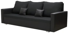 Pohovka 3-miestna s funkciou spania EKO Čierna