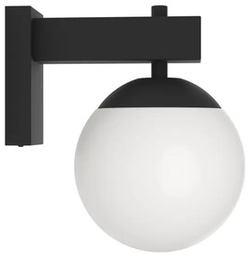 Eglo 900669 - Vonkajšie nástenné svietidlo BUFALATA 1xE27/40W/230V čierna IP44