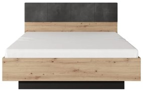 Manželská posteľ SEAL Prevedenie: Manželská posteľ s dreveným roštom bez matraca