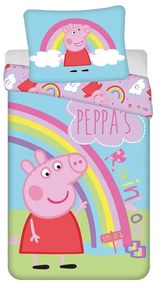 Jerry Fabrics Posteľná bielizeň Prasiatko Peppa - Prasiatko Peppa | 140 x 200 cm / 70 x 90 cm