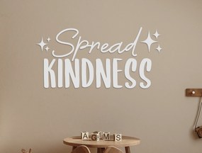 drevko Drevená nálepka Spread kindness Rozmer obrazu: 20,5 x 42,5 cm, Farba dekorácie: Čierna