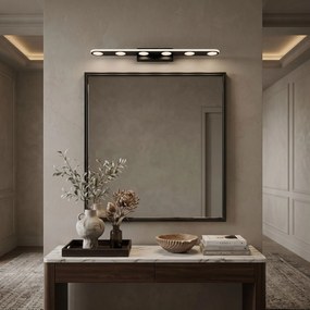 Toolight Toolight, LED nástenné svietidlo, 60cm, 18W, 4000K, 2000lm, SWE055-W, čierna matná, OSW-20155