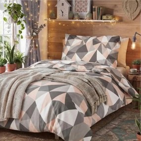 Obliečky flanelové Dalia TiaHome - 1x Vankúš 90x70cm, 1x Paplón 140x200cm