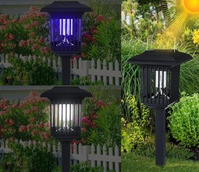 Bluegarden Rea, LED solárna lampa J-22 Black, OGR-02107