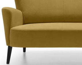 Trojmiestna pohovka Next, žltá látka