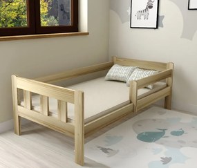 Detská posteľ MAJA z masívu borovice - 200x90 cm - prírodná