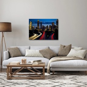 Obraz - Nočné mesto (70x50 cm)