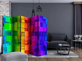 Paraván - Colour jigsaw II [Room Dividers] Veľkosť: 225x172, Verzia: Akustický