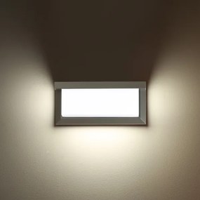 Brilagi - LED RGBW Vonkajšie nástenné svietidlo BRICKY 1xE27/9W/230V sivá IP54