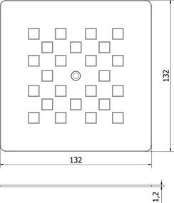 Mexen Stone+, krytka sifónu pre sprchovú vaničku, zlatá lesklá, 44910050