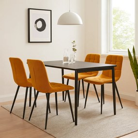 Noela Menčestrová jedálenská stolička ARIA žltá