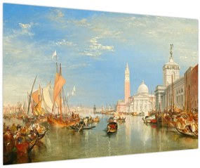 Obraz - Joseph Mallord William Turner, Venice the Dogana and San Giorgio Maggiore, reprodukcia (90x60 cm)