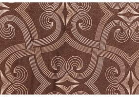 Hnedé obliečky na dvojlôžko z bavlneného saténu 200x200 cm Pandora – Mijolnir