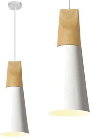 Toolight Toolight, stropné svietidlo SCANDI B APP058-1CP, biela-hnedá, OSW-00151
