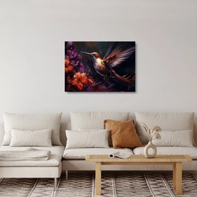 Sklenený obraz - Kolibrík (70x50 cm)