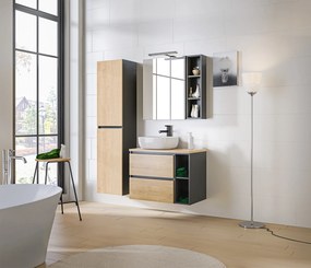 Comad Spodný rozširovací diel pre umývadlové skrinky s doskou Monako Grey Oak 20 sivá