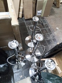 AKCIA Modrá barová stolička VELVET KAST II. akosť