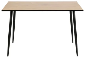 Čierno-hnedý jedálenský stôl Actona Wilma, 120 × 80 cm