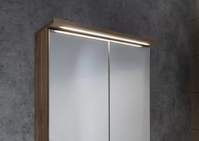 Aqualine Aqualine, KAWA STRIP Galérka s LED osvetlením 60x70x22cm, dub emporio, WGL36S