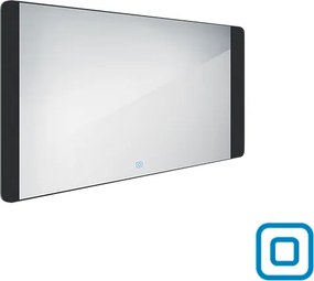 Nimco Čierne LED zrkadlo 1200x650 s dotykovým senzorom - ZPC 42006V-90