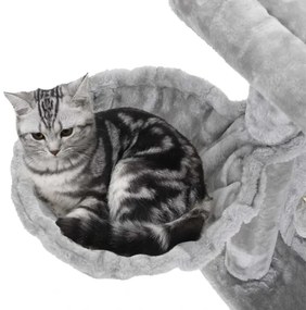 Mačacie stromové škrabadlo TIGER, sivé