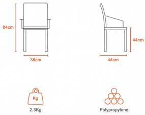Ratanové kreslo Night 52 x 56 x 84 cm
