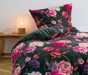 Posteľná bielizeň z česanej bavlny, zelená, štandardná veľkosť