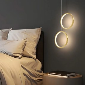 Toolight Toolight, LED závesné svietidlo 7W, 4000K, 500lm, G112-CP, zlatá, OSW-09707