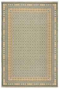 Zelený koberec s prímesou juty 120x170 cm Mara Jute Border – Flair Rugs