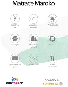 Detský matrac LUX COMFORT MAROKO 160x80x10 cm - HR pena