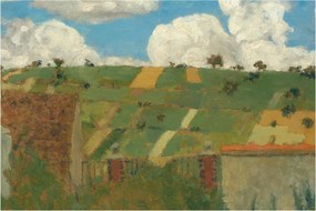 Obraz - Edouard Vuillard, Landscape of the Ile de France, reprodukcia (90x60 cm)